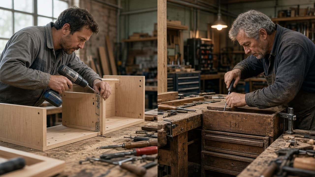 Voicemail against a furniture assembly note